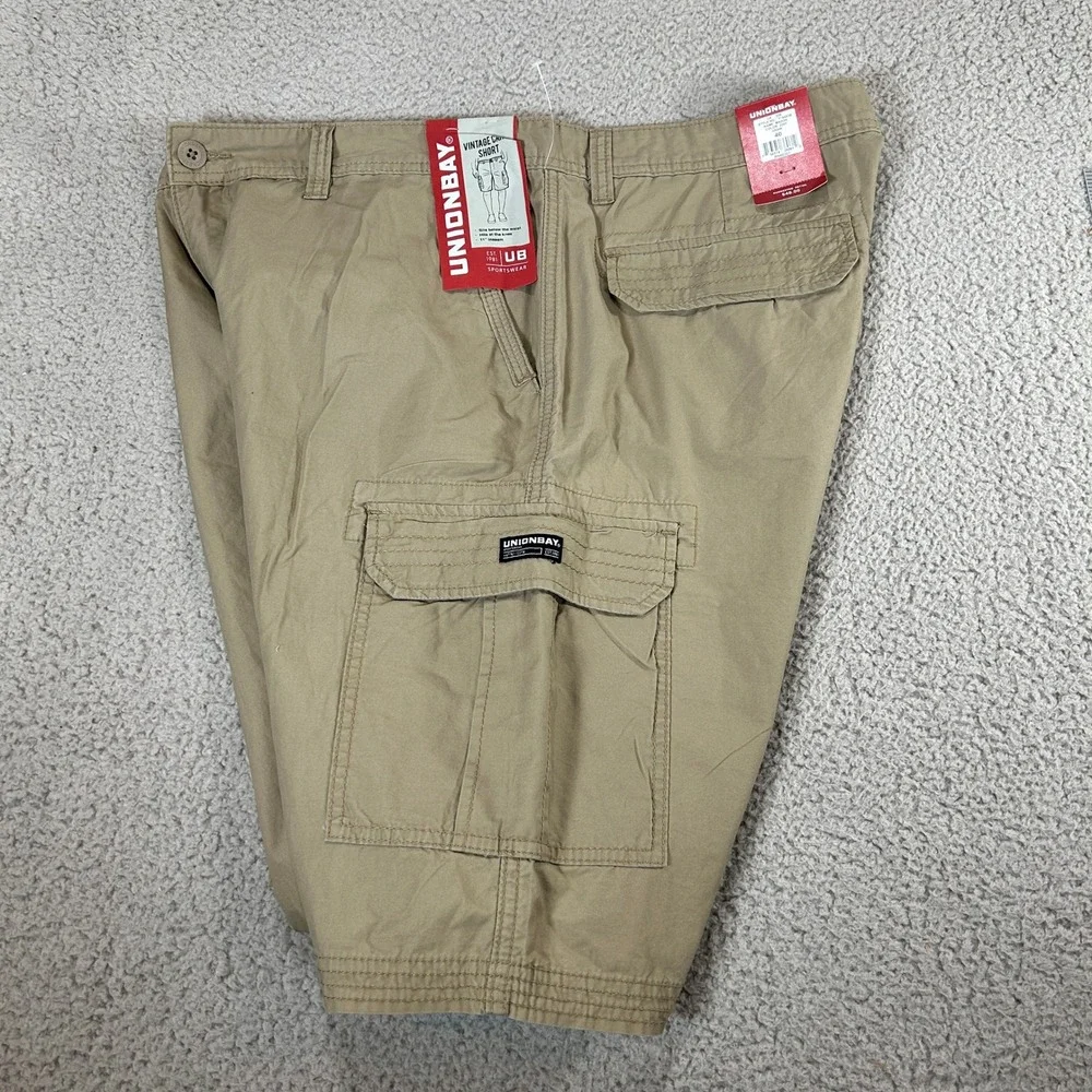 Unionbay Mason Cargo Shorts Mens Size 40 Khaki Fit 11